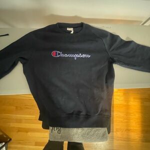 Champion Men's Navy Crewneck Sweatshirt